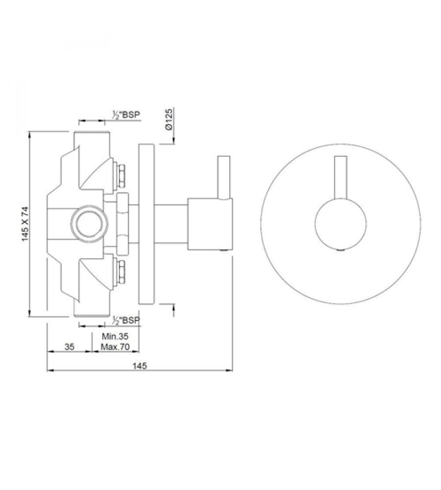4-Way Diverter for Concealed|FLR-5421N