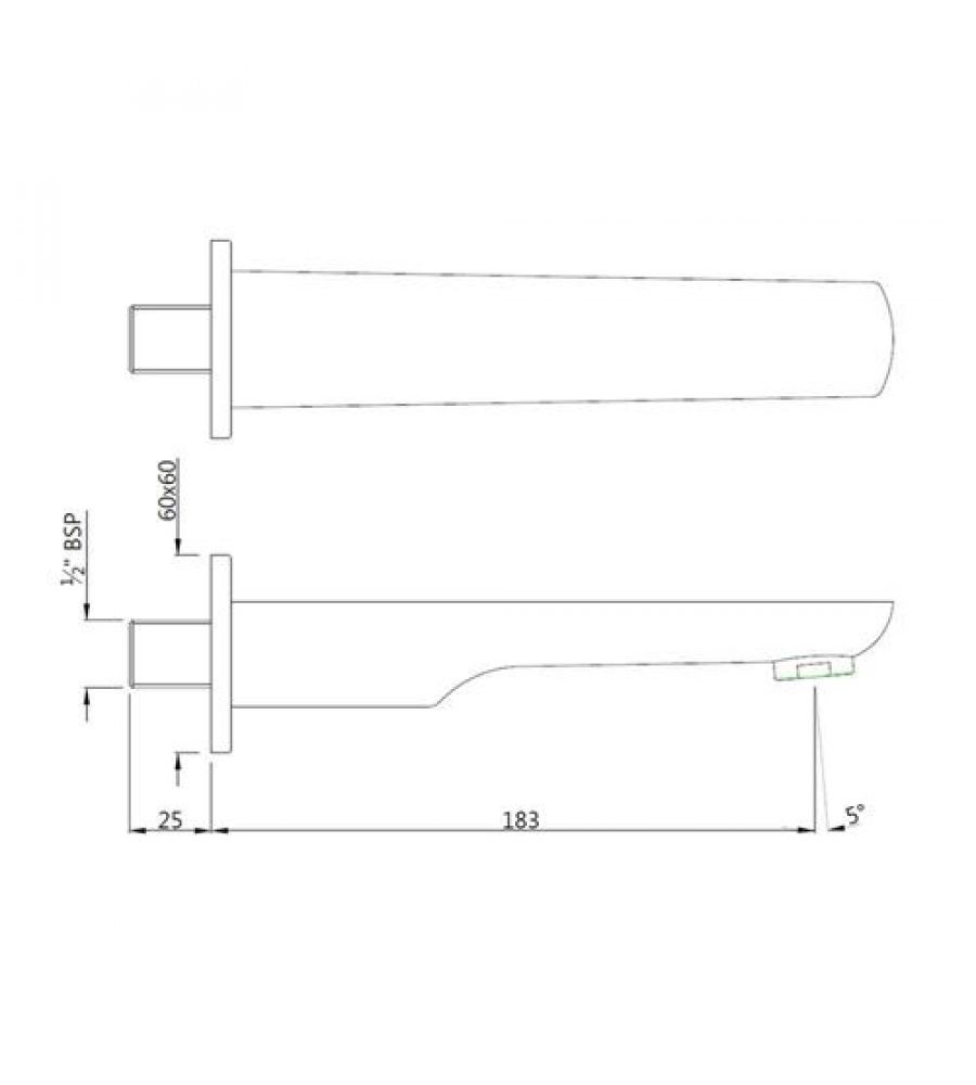 Bathtub Spout|SPJ-35429PM