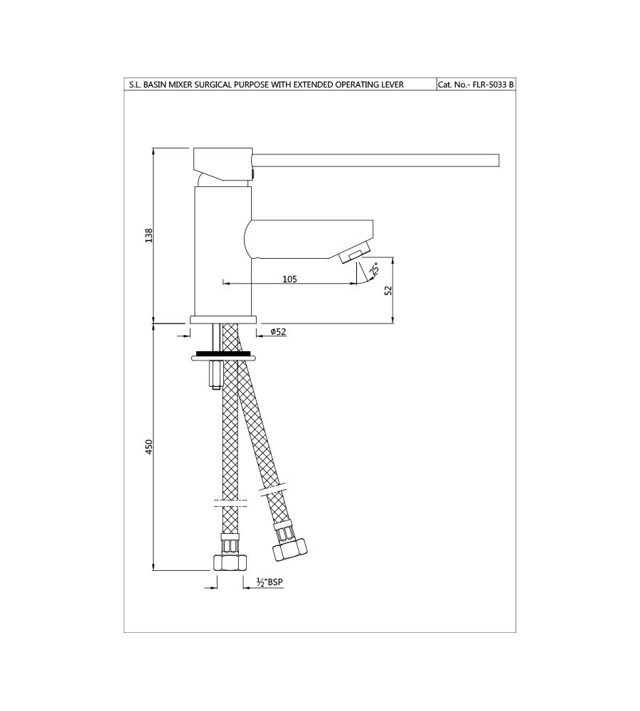 Florentine Single Lever |FLR-5033B |Basin Mixer |
