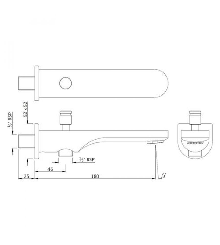 Ornamix Prime Bath Tub Spout | SPJ-10463PM |