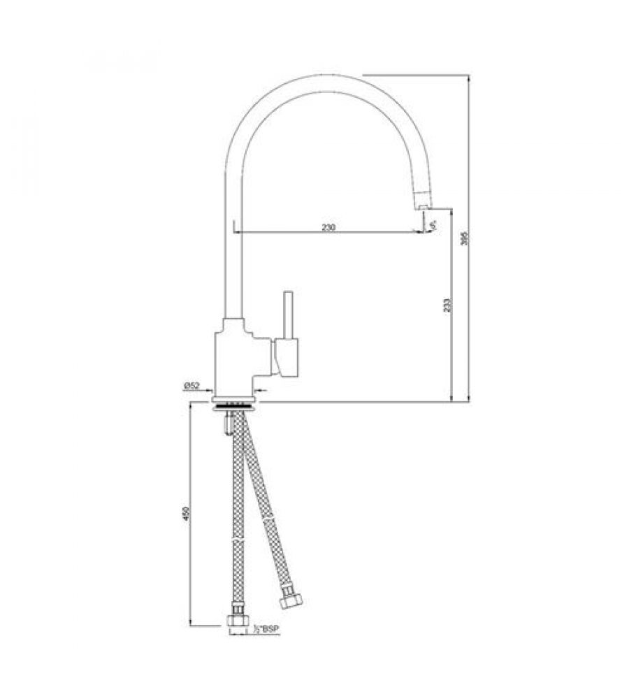 Sink Cock | FLR-5179B  Swinging Spout |Chorme