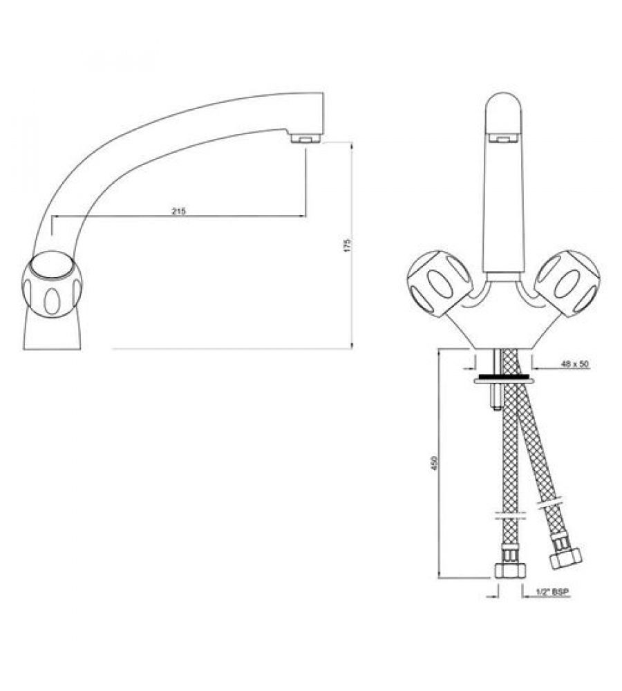 Sink Mixer with Extended Spout | CQT-23321B |