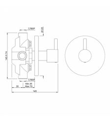 4-Way Diverter for Concealed|FLR-5421N