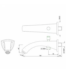 Bath Tub Spout - Chrome|SPJ-87463