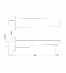 Bathtub Spout|SPJ-35429PM