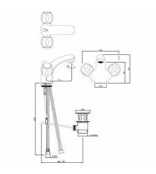 Central Hole Basin Mixer | CQT-23169B |
