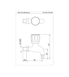Bib Cock with Nozzle |CON-049NKN |