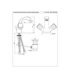 Central Hole Basin Mixer | CON-169KNB |