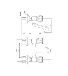 Wall Mixer Non-Telephonic Shower Arrangement | CON-219KN|
