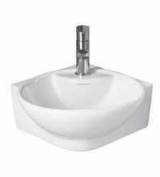 COPAL V-3011 Wall Hung Corner Basin | Wall Mounted | Corner Basin Gloss