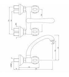 Sink Mixer with Swinging Spout | CQT-23309 |