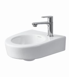 CRETA V-3009 Corner Wall Hung Basin | Wall Mounted Corner Basin | Gloss