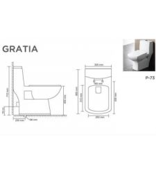 GRATIA V-10012 Floor Mounted Water Closet