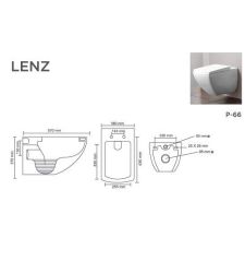LENZ V-9007 Wall Mounted | Wall Hung