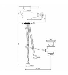 Single Lever 1-Hole Bidet Mixer| FLR-5213B |
