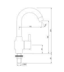 Sink Cock with Regular Swinging Spout | FLR-5357N |