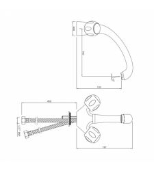 Sink Mixer with Swinging Spout | CQT-23309B |