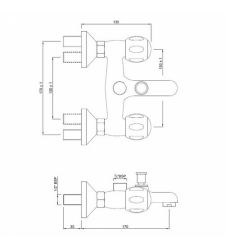Wall Mixer with Telephone Shower | CQT-23217UPR  |