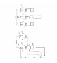 Wall Mixer|FLR-5273UPR