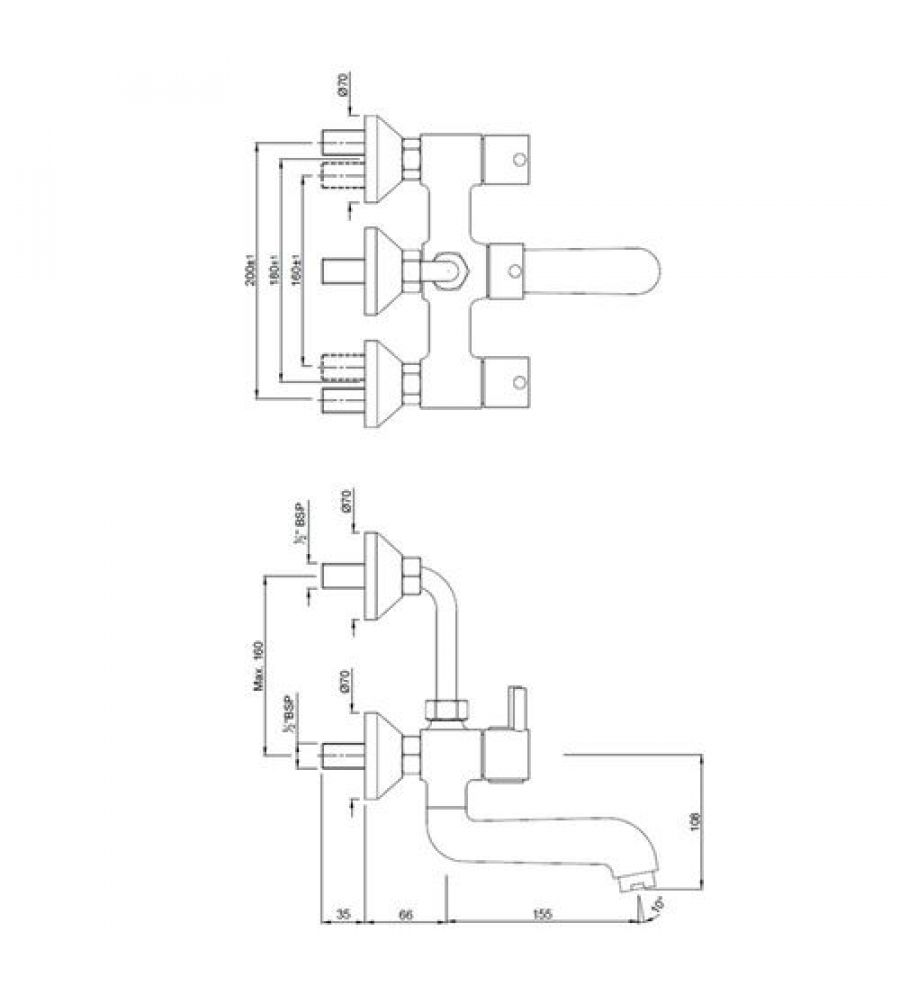 Wall Mixer|FLR-5273UPR